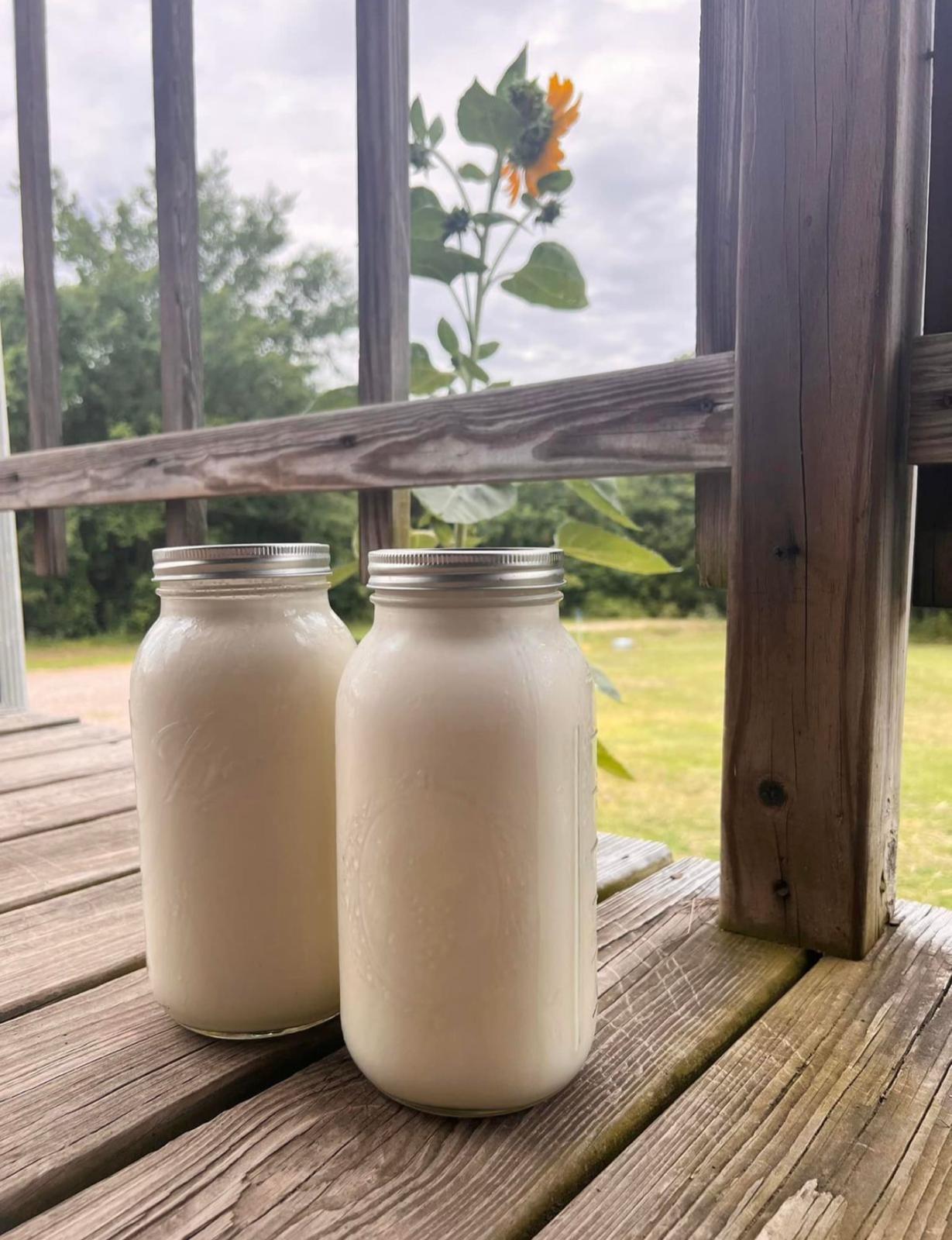 Goat's milk bath milk